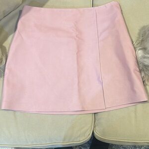 Steve Madden Pink vegan leather mini skirt